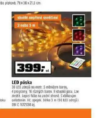OBI Led páska nabídka