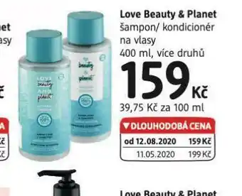 dm drogerie Love beauty &amp; planet šampon / kondicioner nabídka