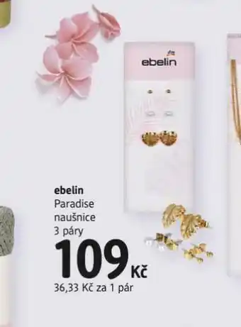 dm drogerie Ebelin paradise naušnice nabídka