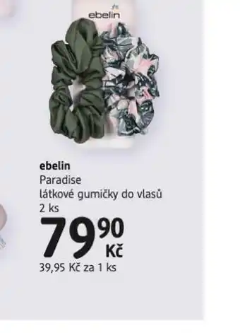 Ebelin paradise látkové gumičky do vlasů