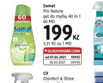 dm drogerie Somat gel do myčky all in 1 nabídka