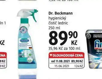 dm drogerie Dr. beckmann hygienický čistič lednic nabídka