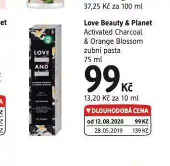 dm drogerie Love beauty &amp; planet zubní pasta nabídka
