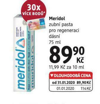 dm drogerie Meridol zubní pasta nabídka