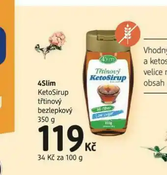 4slim ketosirup třtinový bezlepkový