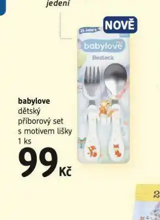 dm drogerie Babylove dětský příborový set s motivem lišky nabídka