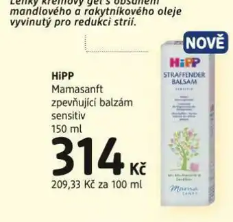 dm drogerie Hipp zpevňující balzám sensitiv nabídka