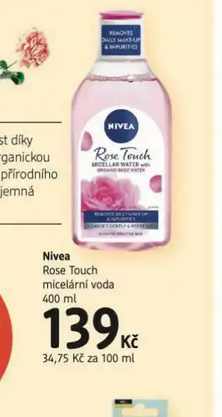 dm drogerie Nivea rose touch micelární voda nabídka