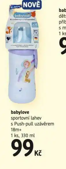 dm drogerie Babylove sportovní láhev s push up uzávěrem nabídka