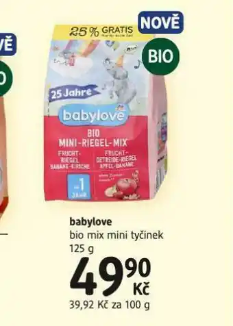 dm drogerie Babylove bio mix mini tyčinek nabídka