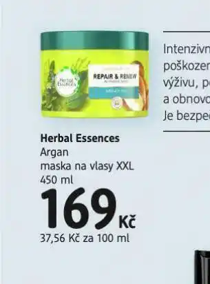 dm drogerie Herbal essences argan maska na vlasy nabídka