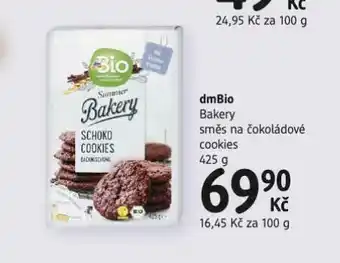 dm drogerie Dmbio bakery směs na čokoládové cookies nabídka