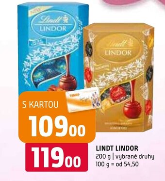 Terno LINDT LINDOR 200 g nabídka