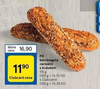 Tesco Fit kornbageta cereální s kváskem nabídka
