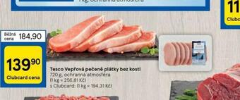 Tesco Vepřová pečeně plátky bez kosti nabídka