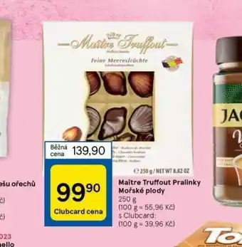 Tesco Maitre truffout pralinky mořské plody nabídka