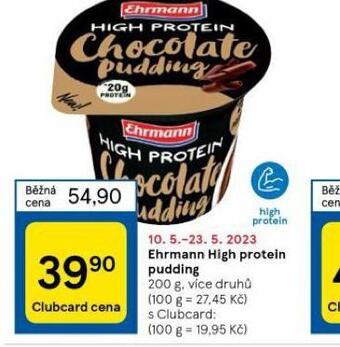 Ehrmann high protein pudding