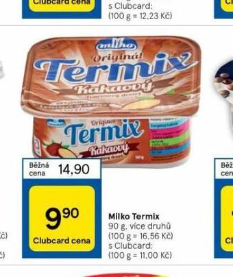 Tesco Milko termix nabídka
