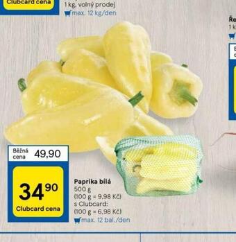 Tesco Paprika bílá nabídka