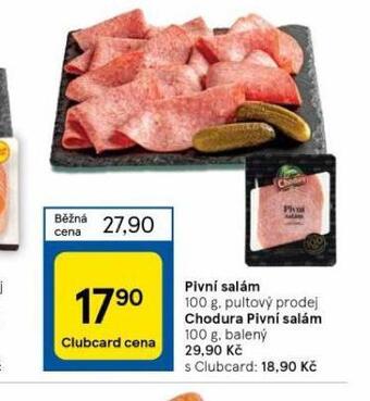 Tesco Pivní salám nabídka