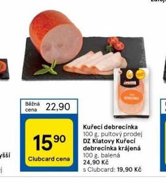 Tesco Kuřecí debrecínka nabídka