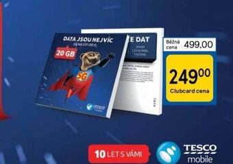 Tesco Sim karta nabídka