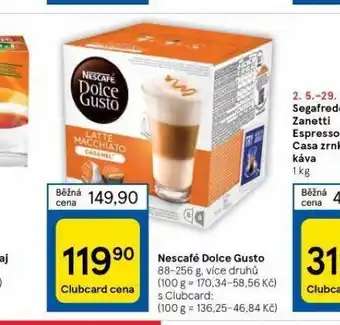 Tesco Nestlé dolce gusto nabídka