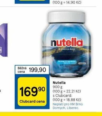 Tesco Nutella nabídka