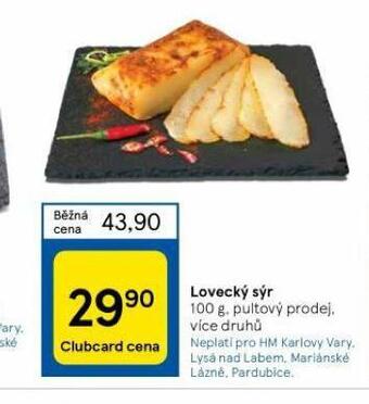 Tesco Lovecký sýr nabídka