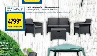 Tesco Sada zahradního nábytku malindi nabídka
