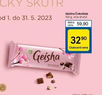 Tesco Geisha čokoláda nabídka