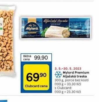 Tesco Mylord premium aljašská treska nabídka
