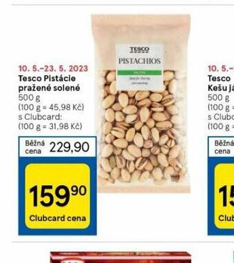 Tesco Tesco pistácie pražené solené nabídka
