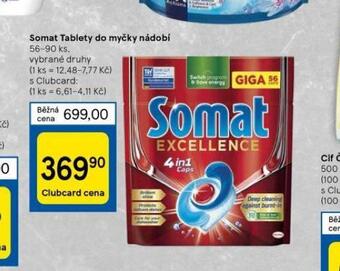 Tesco Somat tablety do myčky nabídka