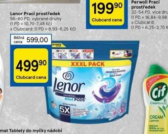 Tesco Lenor prací prostředek nabídka
