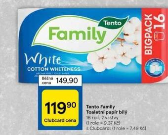 Tesco Tento family toaletní papír nabídka
