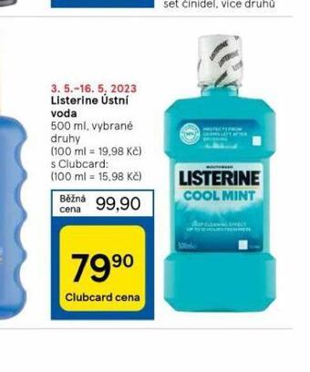 Tesco Listerine ústní voda nabídka