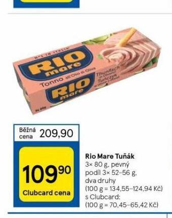 Tesco Rio mare tuńák nabídka