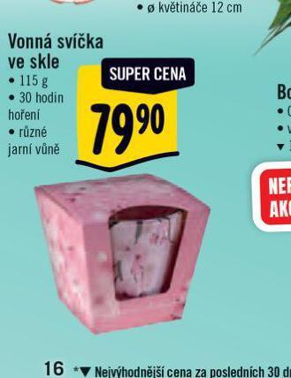 Albert Vonná svíčka ve skle nabídka