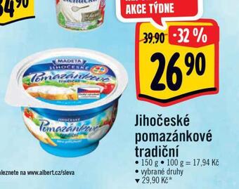 Albert Jihočeské pomazánkové tradiční nabídka