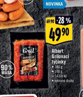 Albert Albert grilovací tyčinky nabídka