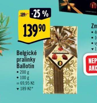 Albert Belgické pralinky ballotin nabídka