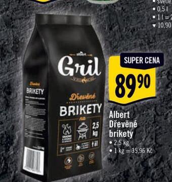 Albert Albert dřevěné brikety nabídka
