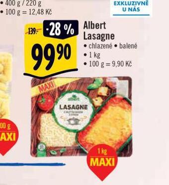 Albert Albert lasagne nabídka