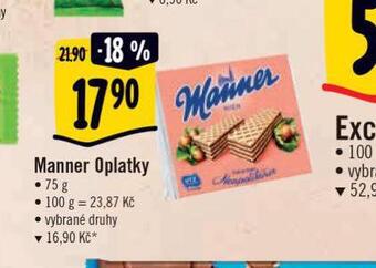 Albert Manner oplatky nabídka