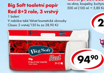 CBA Big Soft toaletní papír nabídka