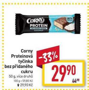 Billa Corny proteinová tyčinka bez přidaného cukru 50 g nabídka