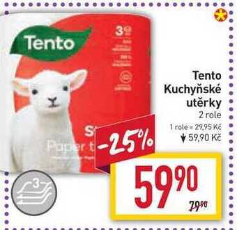 Billa Tento kuchyňské utěrky 2 role nabídka