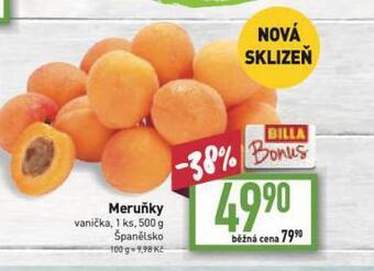Billa Meruňky nabídka