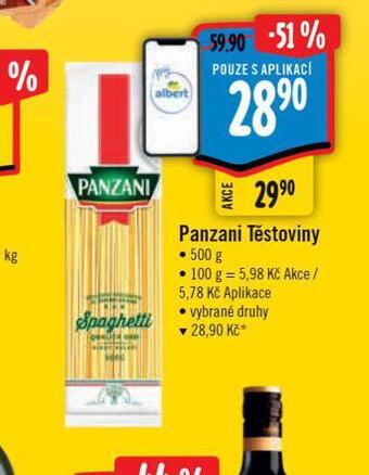 Albert Panzani těstoviny nabídka